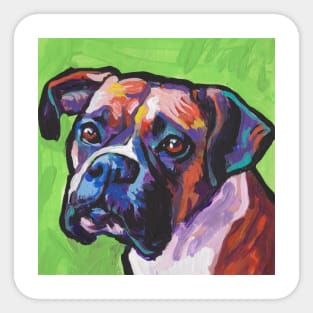 BOXER Dog Bright colorful pop dog art Sticker